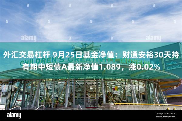 外汇交易杠杆 9月25日基金净值：财通安裕30天持有期中短债A最新净值1.089，涨0.02%