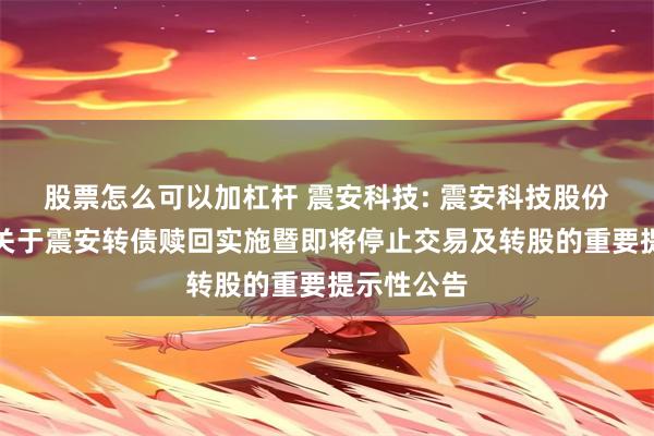 股票怎么可以加杠杆 震安科技: 震安科技股份有限公司关于震安转债赎回实施暨即将停止交易及转股的重要提示性公告