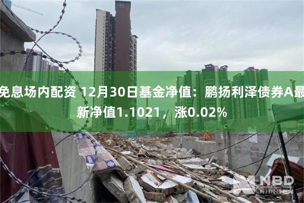 免息场内配资 12月30日基金净值：鹏扬利泽债券A最新净值1.1021，涨0.02%