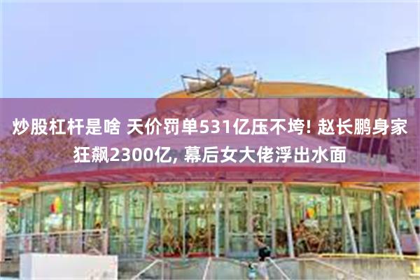 炒股杠杆是啥 天价罚单531亿压不垮! 赵长鹏身家狂飙2300亿, 幕后女大佬浮出水面